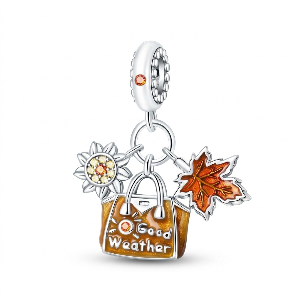 Autumn Flower Crate Charm