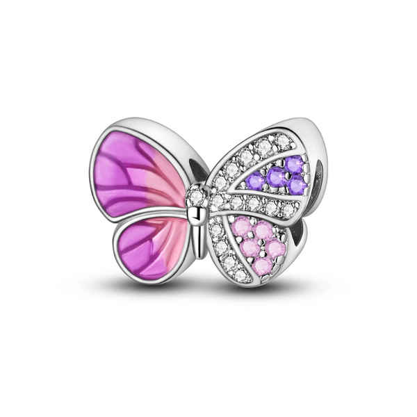 Pink Butterfly Charm