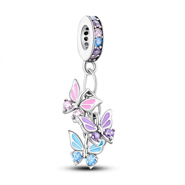 Butterfly Cluster Dangle Charm