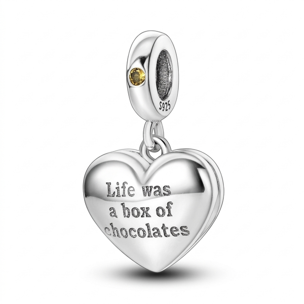 Box of Chocolates Heart Charm