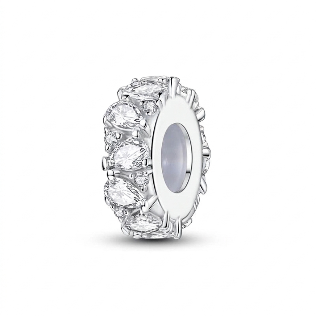 Crystal Spacer Charm