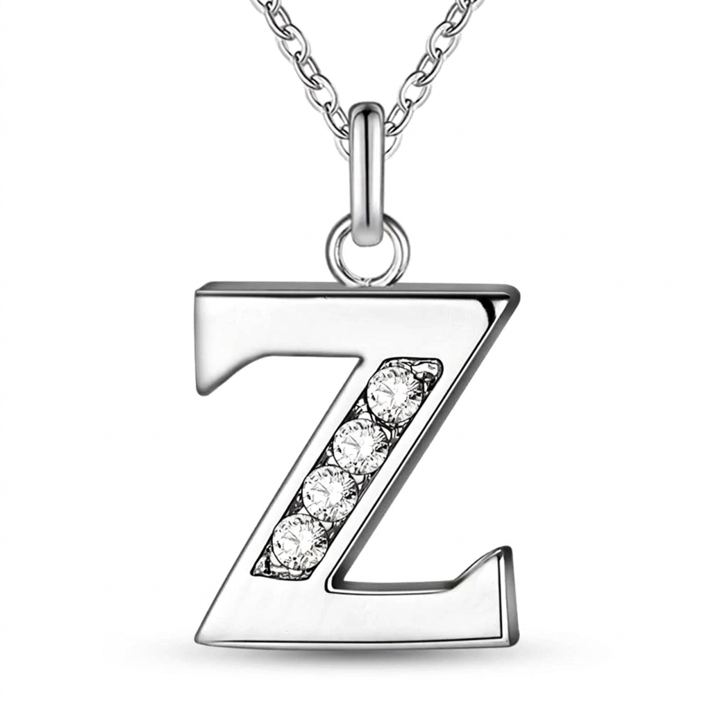 Initial Necklace, letter Z