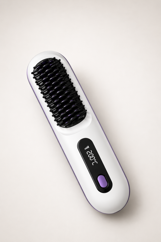 LuxeBrush™ Portable Cordless Hair Straightener Brush