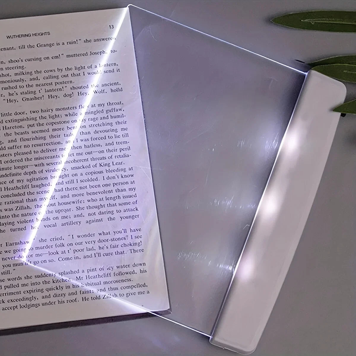 Halo Panel Book Light — Low-Glare LED Reading Light