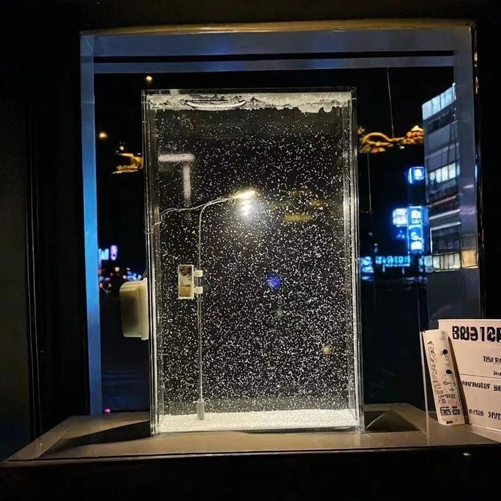 Aurora Snowfall Lamp — Make-Your-Own Snow Scene Night Light