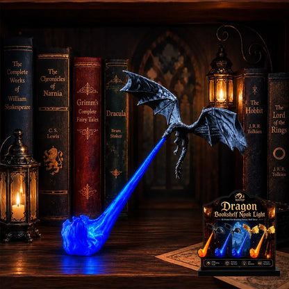 Wyrm Shelf Dragon — 3D-Printed Fire-Breathing Bookshelf Ornament