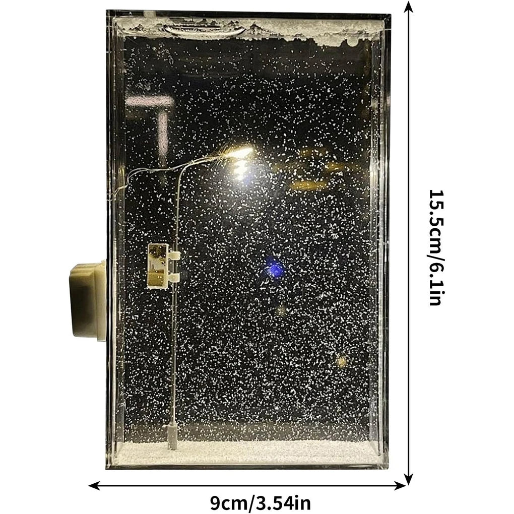 Aurora Snowfall Lamp — Make-Your-Own Snow Scene Night Light