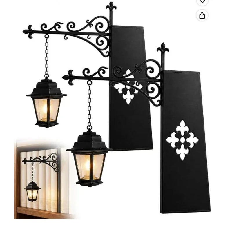 Athenaeum Book Nook Lamp — Mini Library Lantern for Shelves