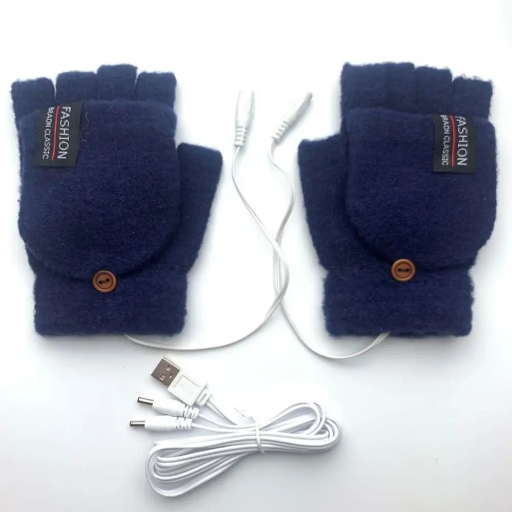 Solstice USB Heated Gloves — steady 40°C warmth, one size