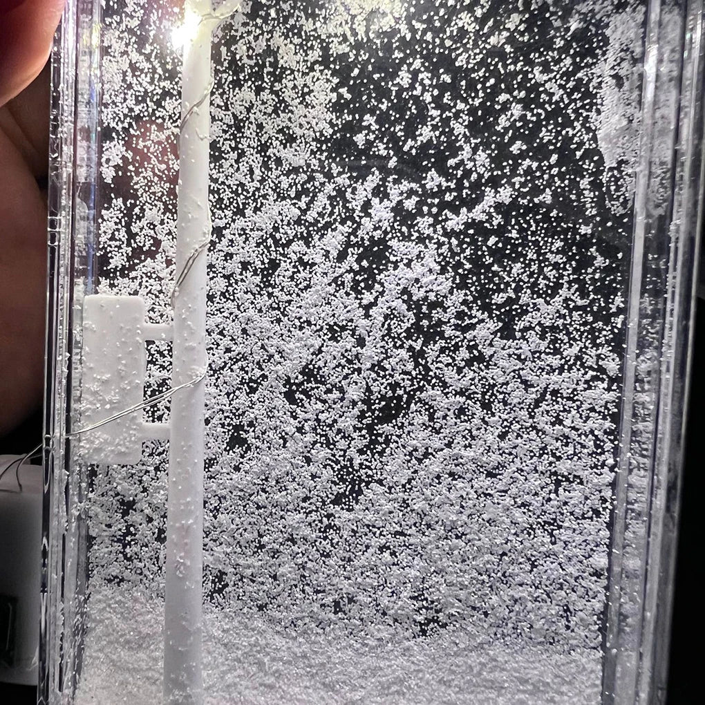 Aurora Snowfall Lamp — Make-Your-Own Snow Scene Night Light