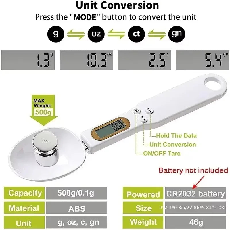 NutriScoop™ Precision Digital Measuring Spoon
