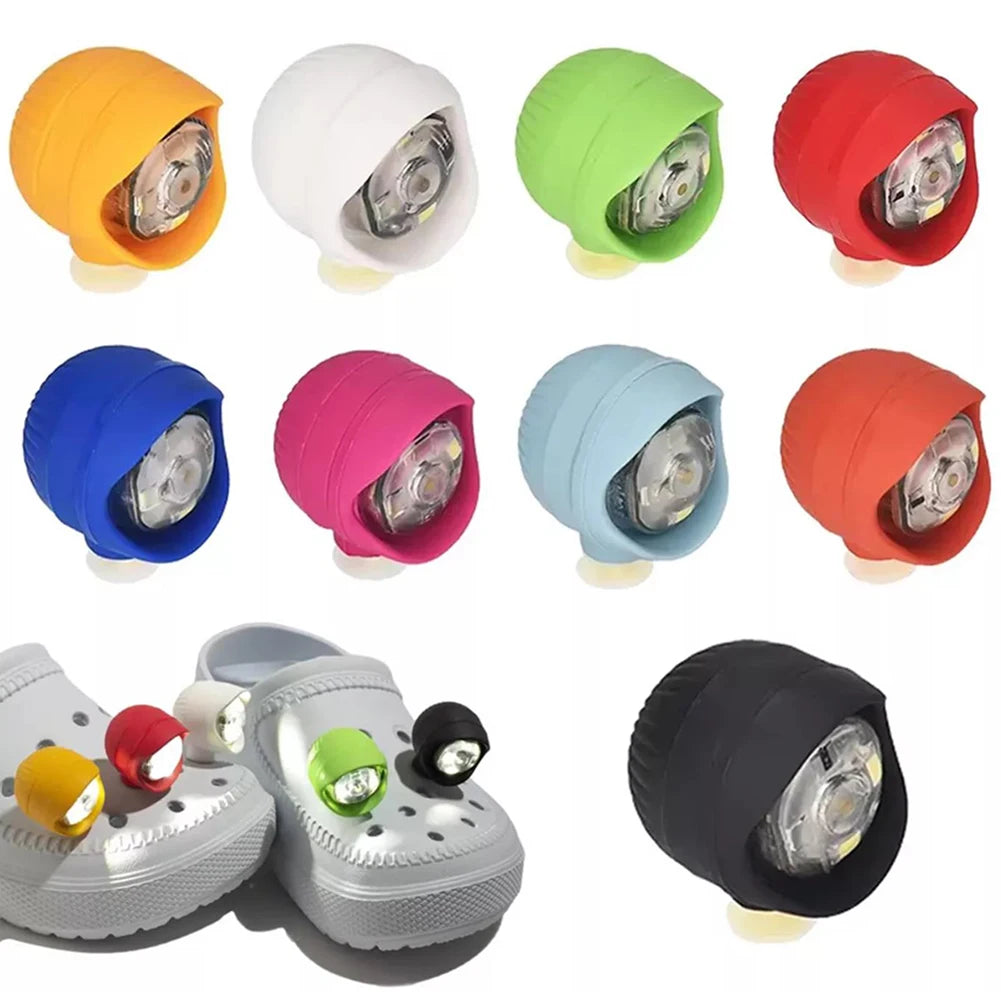 Glow Shoe Charms — Waterproof LED Clog Lights, 3 Modes (2-Pack)
