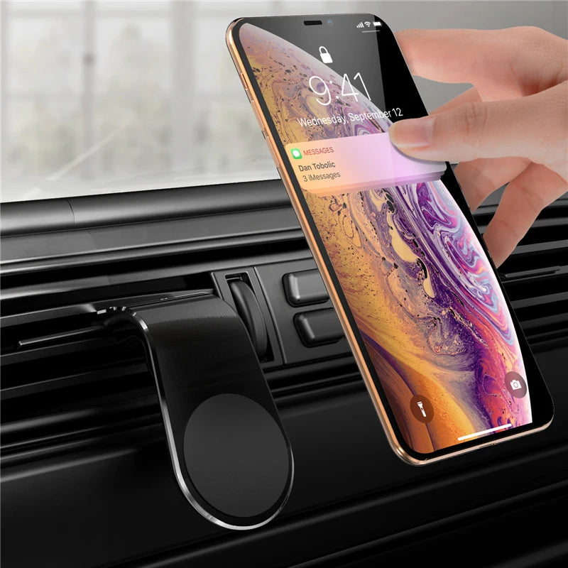 Snap-On Magnetic Phone Holder for Car