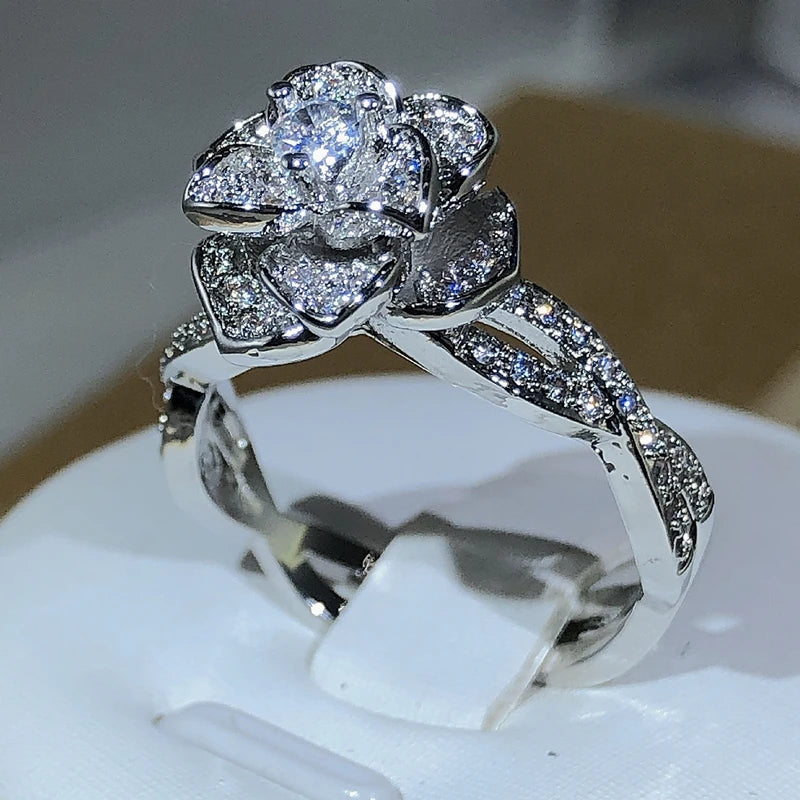 Crystal Rose Ring