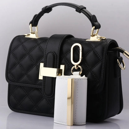 Carryall Pocket Tote — Foldable Shopping Bag with Alloy Keyring