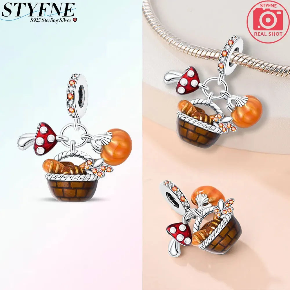 Harvest Basket Dangle Charm