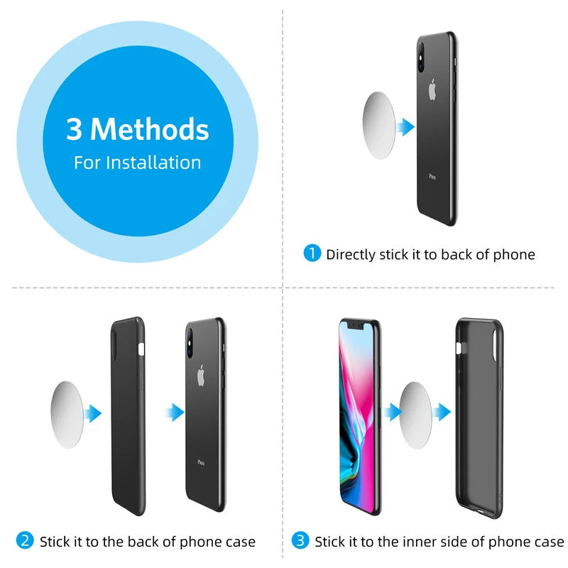 Snap-On Magnetic Phone Holder for Car