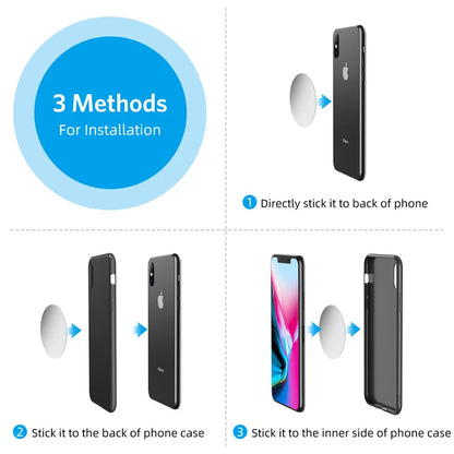 Snap-On Magnetic Phone Holder for Car