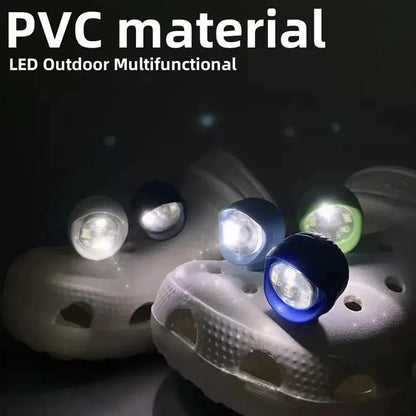 Glow Shoe Charms — Waterproof LED Clog Lights, 3 Modes (2-Pack)