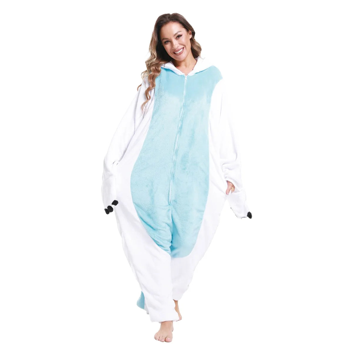 Ember Dragon Onesie — Hooded Fleece Kigurumi for Adults