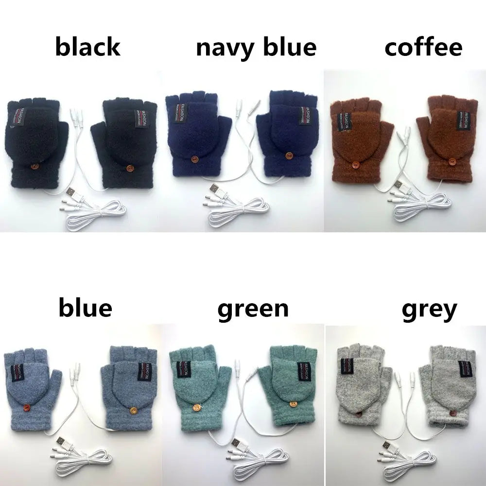 Solstice USB Heated Gloves — steady 40°C warmth, one size