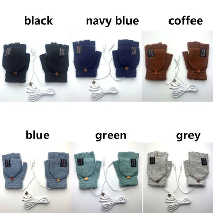 Solstice USB Heated Gloves — steady 40°C warmth, one size
