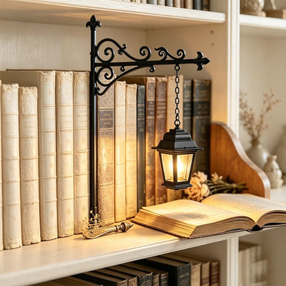 Athenaeum Book Nook Lamp — Mini Library Lantern for Shelves
