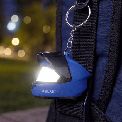 Visor Mini Helmet Keyring — LED night light, eight designs