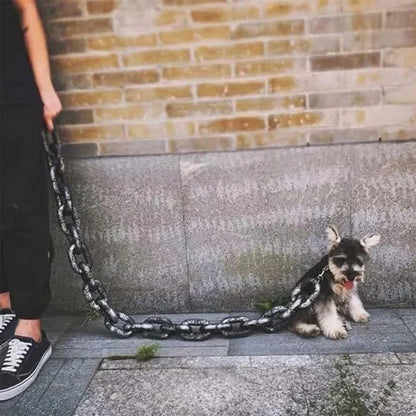 Ironclad Faux-Chain Dog Lead — Lightweight Chain-Look Lead, 1.5 m