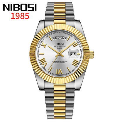 Regent Quartz Watch for Men — Roman Dial, Date Window, 30m Water Resistant