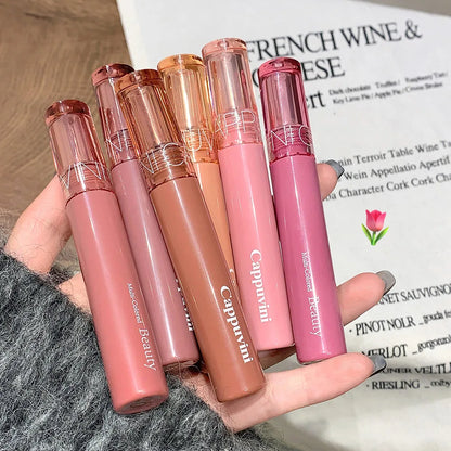 Cappuvini Jelly Mirror Lip Glaze – Water-Light, Moisturizing Lip Gloss with Long-Lasting Shine