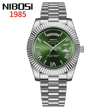 Regent Quartz Watch for Men — Roman Dial, Date Window, 30m Water Resistant