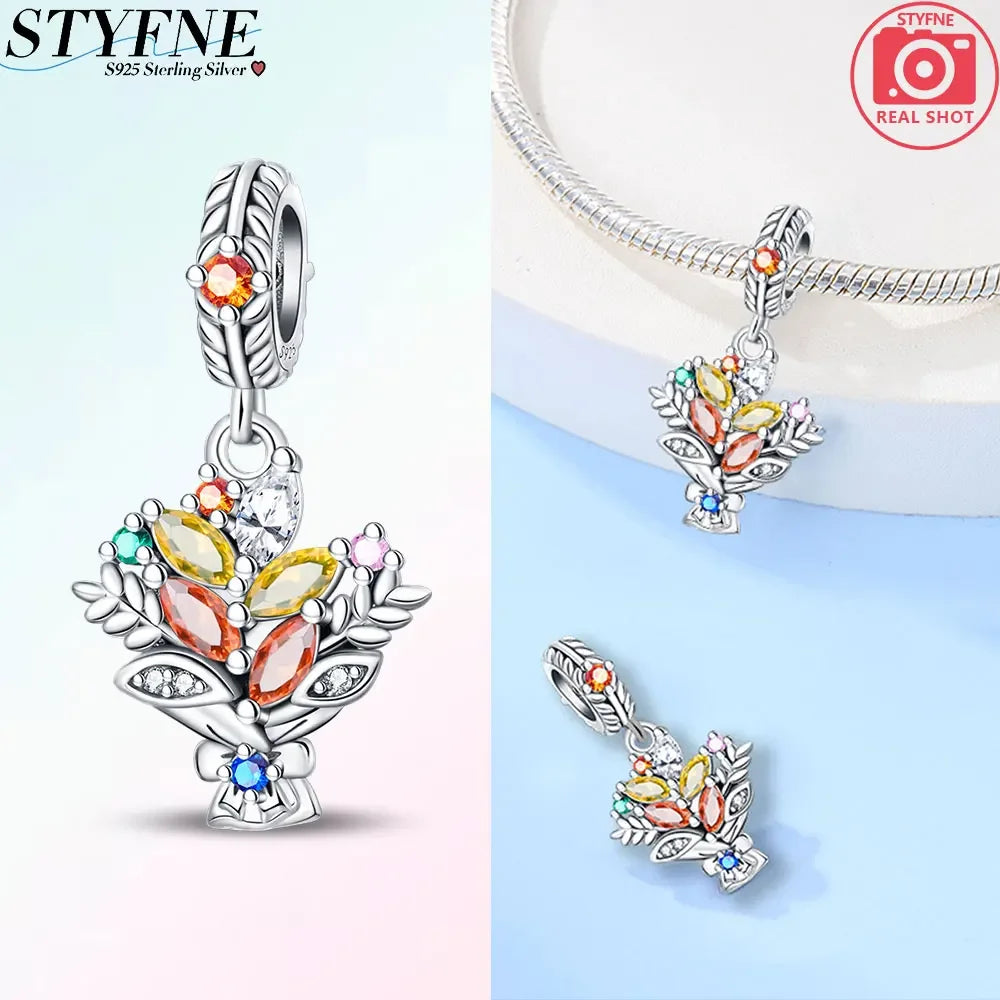 Autumn Bouquet Vase Charm