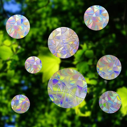 Prisma Rainbow Suncatcher Decals — Self-Adhesive Window Prism Stickers