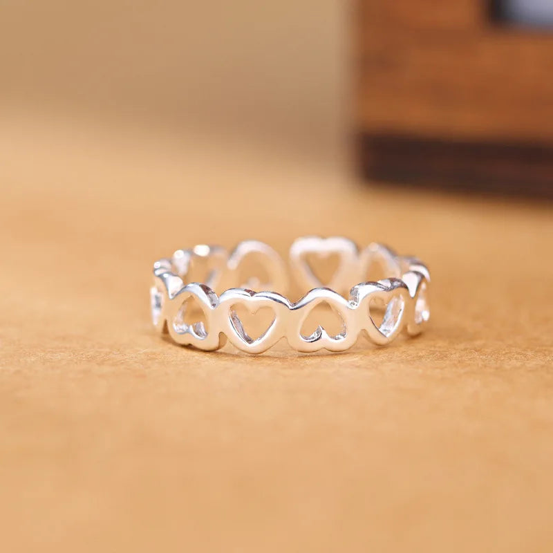 Open Hearts Ring