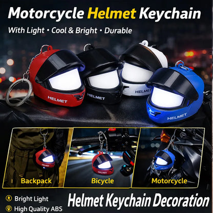 Visor Mini Helmet Keyring — LED night light, eight designs