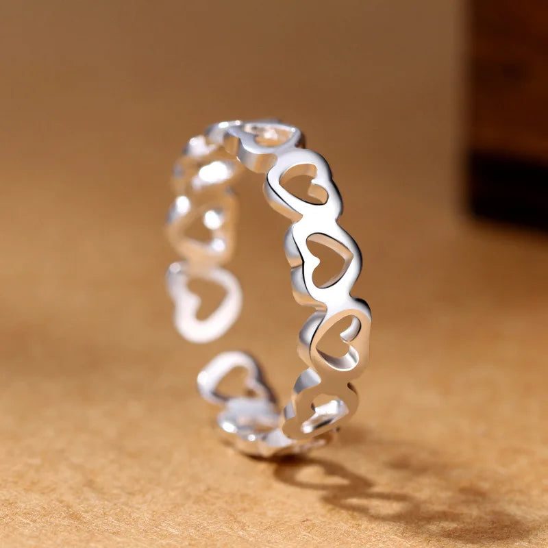 Open Hearts Ring