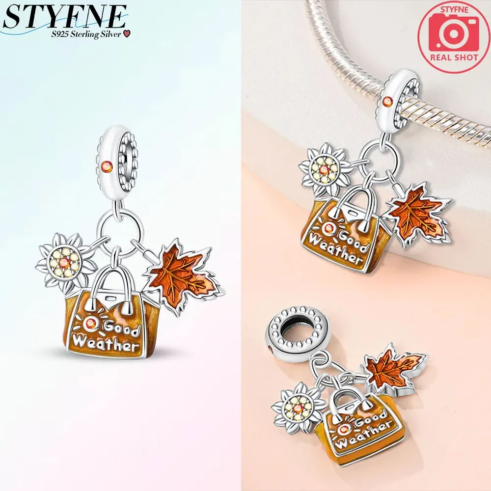 Autumn Flower Crate Charm