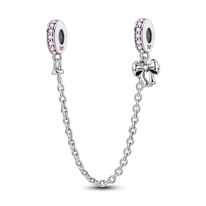 Pink Bow Safety Chain