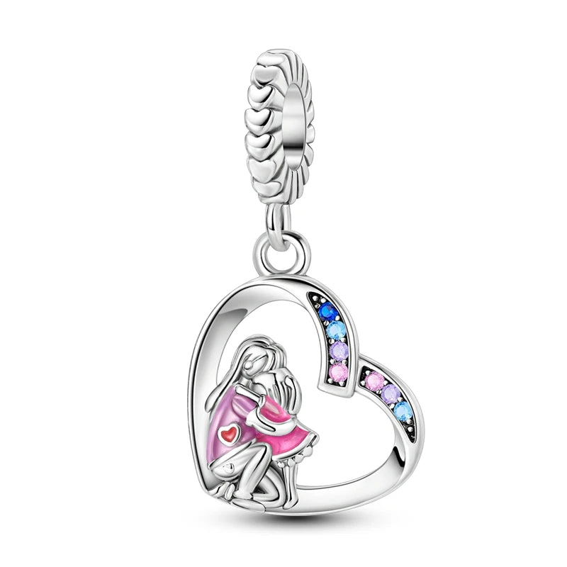 Ballerina Heart Dangle Charm