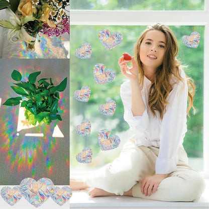Prisma Rainbow Suncatcher Decals — Self-Adhesive Window Prism Stickers