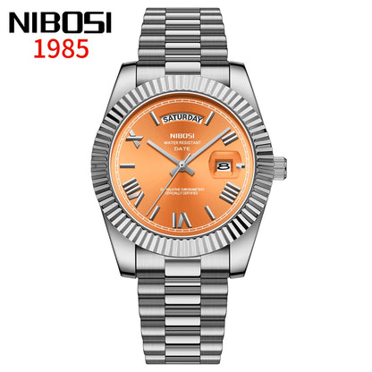 Regent Quartz Watch for Men — Roman Dial, Date Window, 30m Water Resistant