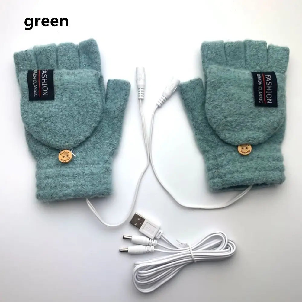 Solstice USB Heated Gloves — steady 40°C warmth, one size
