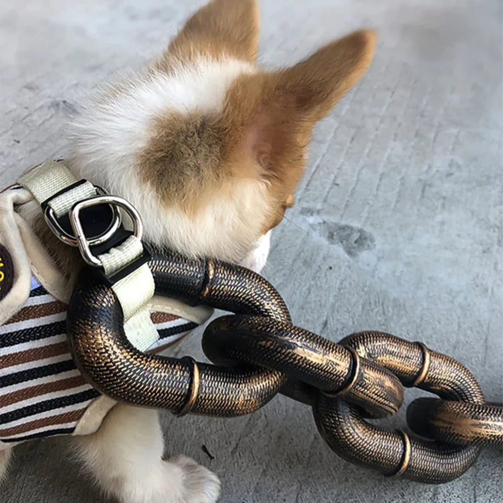 Ironclad Faux-Chain Dog Lead — Lightweight Chain-Look Lead, 1.5 m