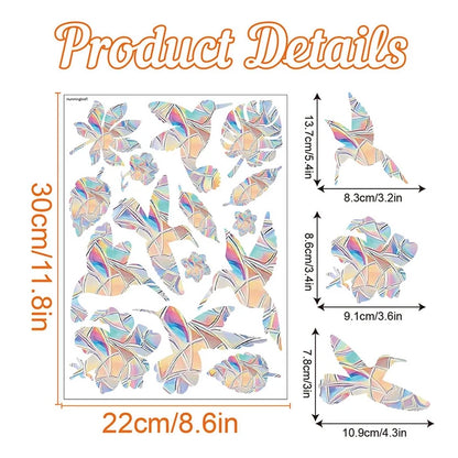 Prisma Rainbow Suncatcher Decals — Self-Adhesive Window Prism Stickers