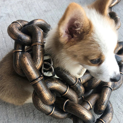 Ironclad Faux-Chain Dog Lead — Lightweight Chain-Look Lead, 1.5 m