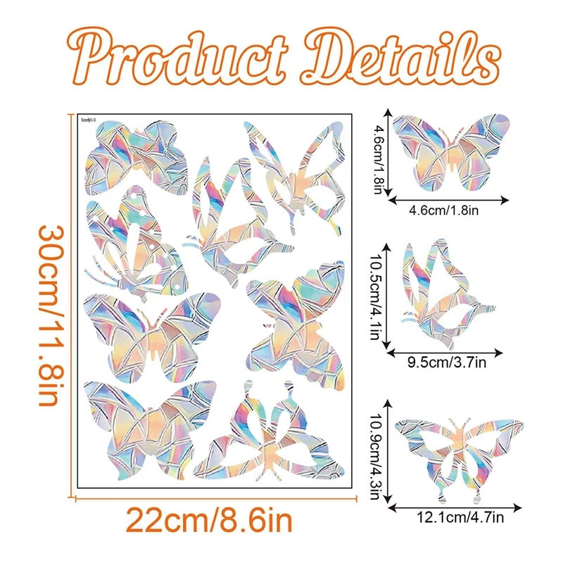 Prisma Rainbow Suncatcher Decals — Self-Adhesive Window Prism Stickers