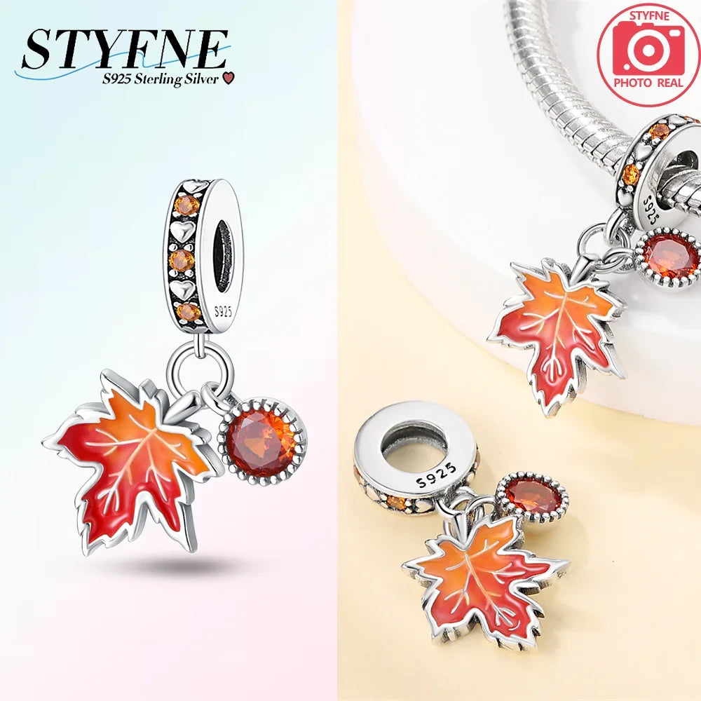 Maple Leaf Dangle Charm