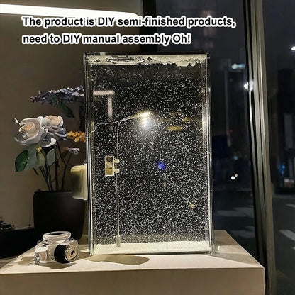 Aurora Snowfall Lamp — Make-Your-Own Snow Scene Night Light