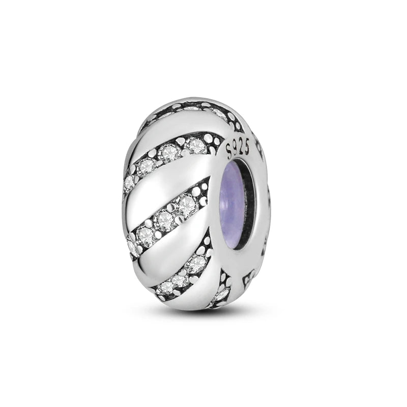 Crystal Stripe Spacer Charm